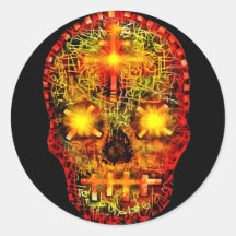 Sweet Death Round Stickers