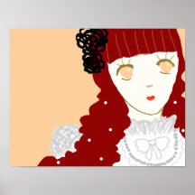 Sweet Dreaming Girl Posters