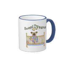 Sweet Dreams Baby Bear in Crib Coffee Mug