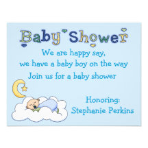 Sweet Dreams Baby Shower Invitations