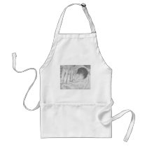 Sweet Dreams Black and White Apron