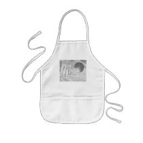 Sweet Dreams Black and White Kids Apron