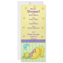 Sweet Dreams Cat  Baby Shower Invitation