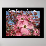 Sweet Dreams Princess art prints Pink Dogwood