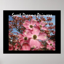 Sweet Dreams Princess art prints Pink Dogwood