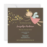Sweet Fairy and Stars 2 Birthday Photo Invitation