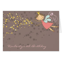 Sweet Fairy and Stars Birthday / Invitation Card