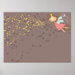 Sweet Fairy and Stars Poster