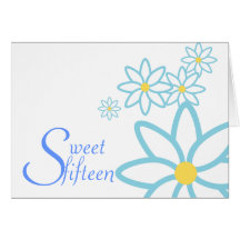 Sweet Fifteen Birth Flower Invitation-Customize Cards