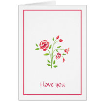 Sweet Flowers i love you Card