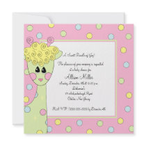 Sweet Giraffe Baby Shower Invitation