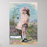 Sweet Girl Hoyts German Cologne Ad w Seller Print