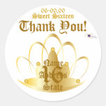 Sweet Golden Tiara Sticker-Customize