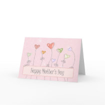Sweet heart balloons happy mothers day card