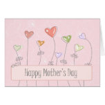 Sweet heart balloons happy mothers day card