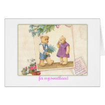 SWEET HEART VALENTINE TEDDY BEAR CARD cards
