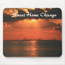 Sweet Home Chicago Mouse Pads