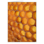 Sweet Honeycomb drawing orange yellow brown Card