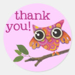 Sweet Hootie Thank You Sticker