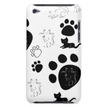 Sweet kittens and paws iPod Case-Mate cases