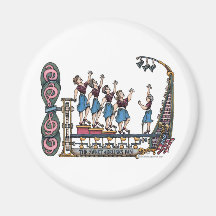 Sweet Lady Singers Fridge Magnets