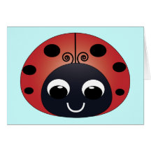 Sweet Ladybug Note Card