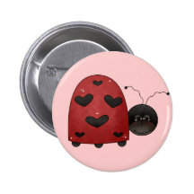 Sweet Ladybug Pinback Button