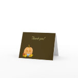 Sweet Lil Pumpkins Pacifier Thank you Note Cards