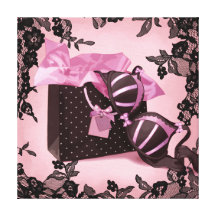 Sweet lingerie canvas print