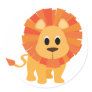 Sweet Lion Round Stickers
