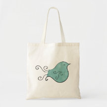 Sweet Little Blue Bird Gift Bag