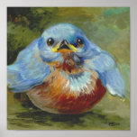 Sweet little Bluebird Painting Posters