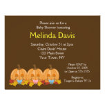 Sweet Little Pumpkins Fall Baby Shower Invitation