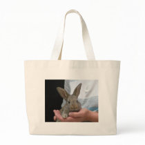 sweet little rabbit canvas bag