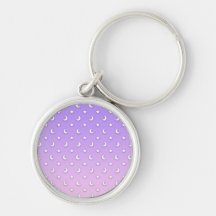 Sweet Little Stars and Moons Pattern Key Chain