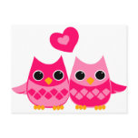Sweet Love Owls Postcards