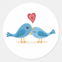 Sweet lovebirds stickers