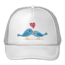 Sweet lovebirds trucker hat