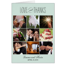 Sweet Memories Thank You Card - Aloe