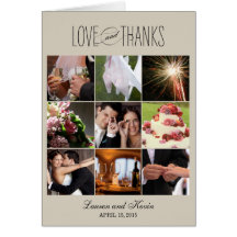 Sweet Memories Thank You Card - Khaki