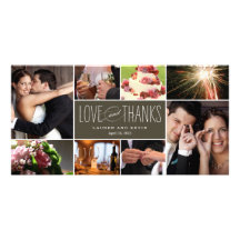 Sweet Memories Wedding Thank You Photo Cards