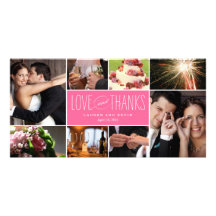 Sweet Memories Wedding Thank You Photo Cards