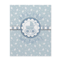 Sweet One Boy Advice Card Personalized Flyer