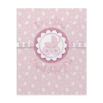 Sweet One Girl Advice Card Full Color Flyer