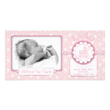 Sweet One Girl Photo Card