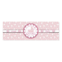 Sweet One Girl Skinny Gift Tag Business Card Template