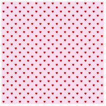 Sweet pattern of red hearts on pink. photo sculpture