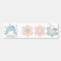 Sweet Pea Cutie Sticker Sheet 4 Bumper Sticker