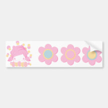 Sweet Pea Cutie Sticker Sheet 5 Bumper Sticker