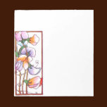 Sweet Pea Flowers notepads